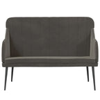 Panca Grigio Scuro 110x76x80 cm in Velluto