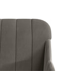 Panca Grigio Scuro 110x76x80 cm in Velluto