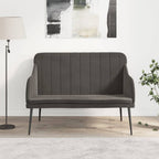 Panca Grigio Scuro 110x76x80 cm in Velluto