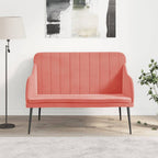 Panca Rosa 110x76x80 cm in Velluto