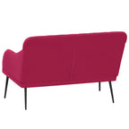 Panca Rosso Vino 110x76x80 cm in Velluto