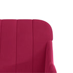 Panca Rosso Vino 110x76x80 cm in Velluto