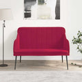 Panca Rosso Vino 110x76x80 cm in Velluto