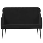 Panca Nera 110x76x80 cm in Velluto