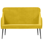 Panca Gialla 110x76x80 cm in Velluto