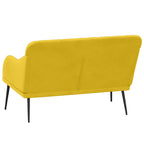 Panca Gialla 110x76x80 cm in Velluto
