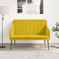 Panca Gialla 110x76x80 cm in Velluto