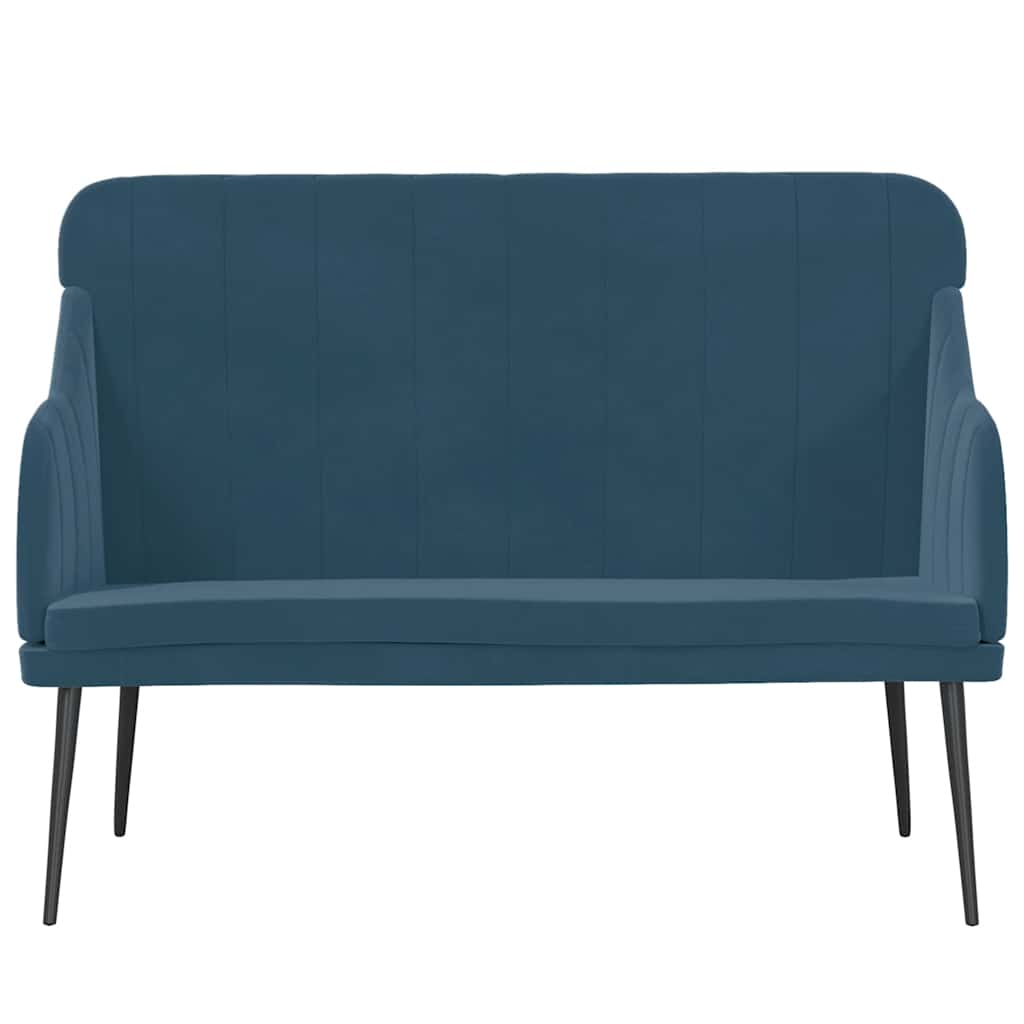 Panca Blu 110x76x80 cm in Velluto