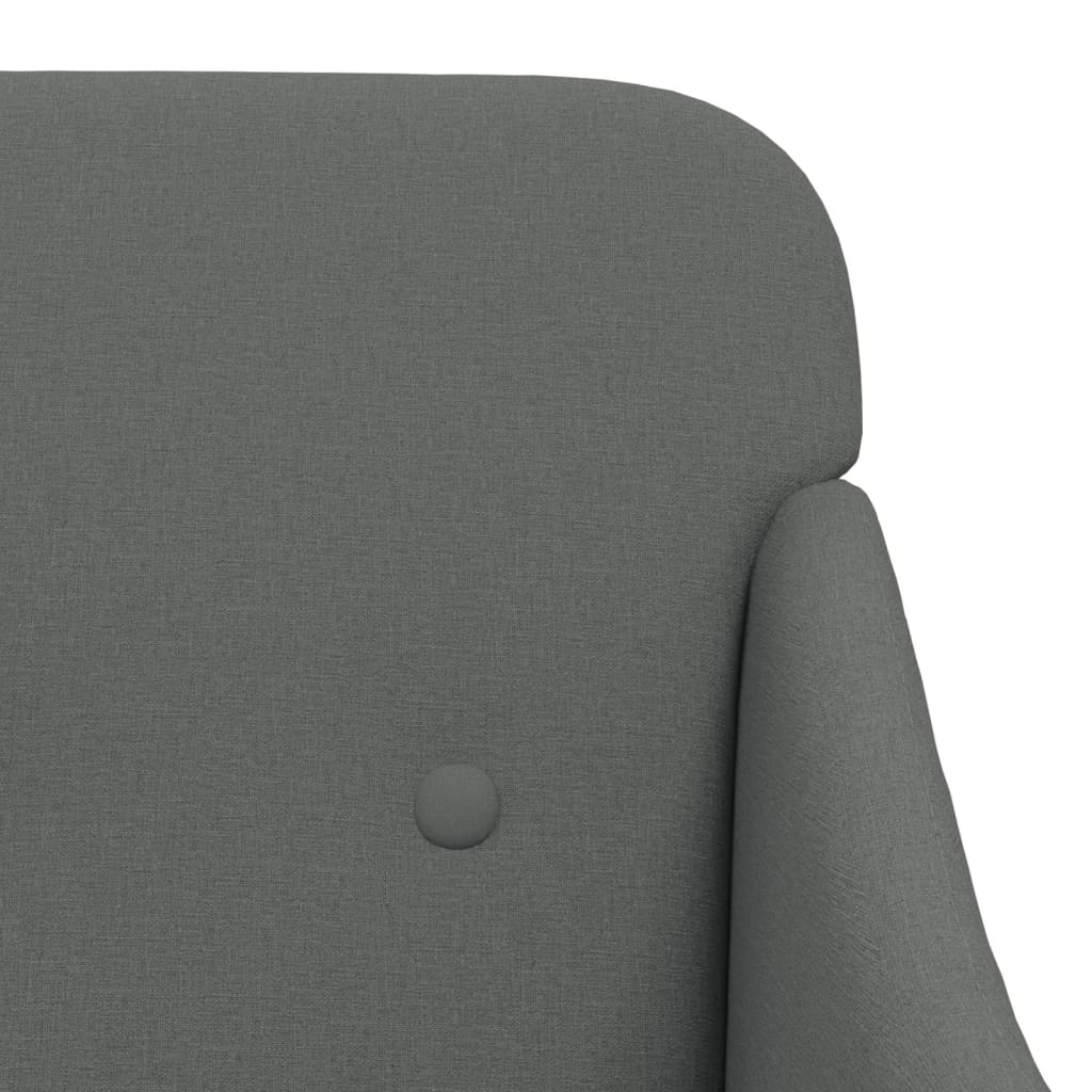 Poltrona Grigio Scuro 63x76x80 cm in Tessuto