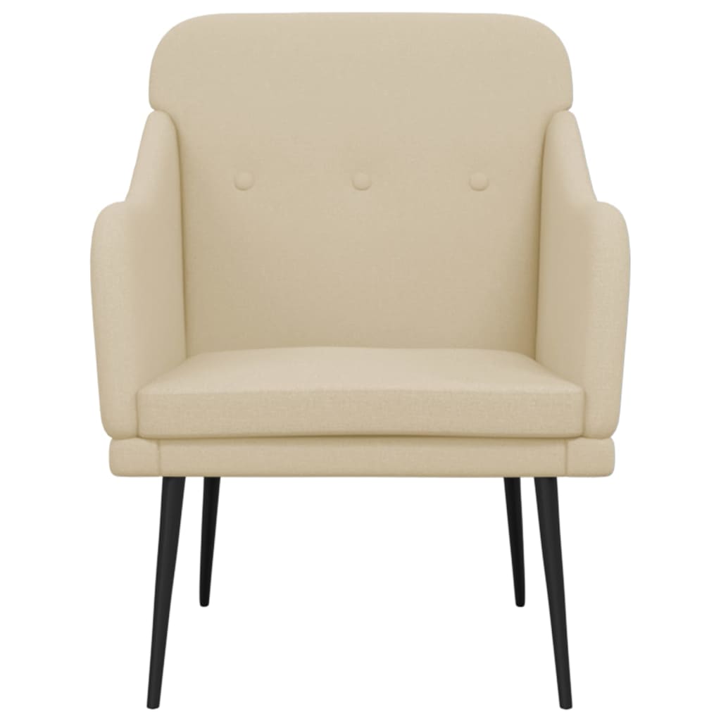 Poltrona Crema 63x76x80 cm in Tessuto