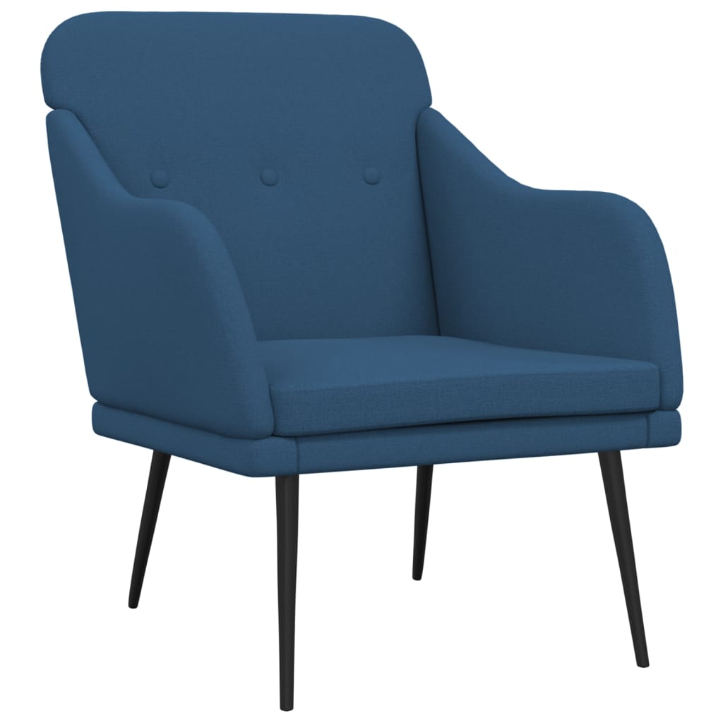 Poltrona Blu 63x76x80 cm in Tessuto