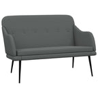 Panca Grigio Scuro 110x76x80 cm in Tessuto