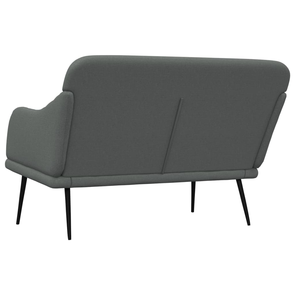 Panca Grigio Scuro 110x76x80 cm in Tessuto