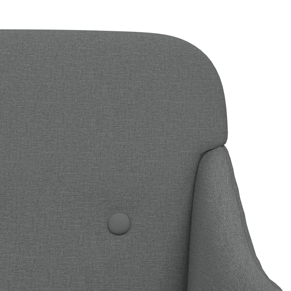 Panca Grigio Scuro 110x76x80 cm in Tessuto