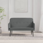 Panca Grigio Scuro 110x76x80 cm in Tessuto
