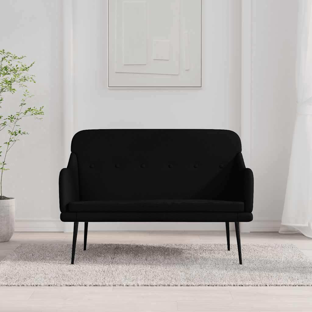 Panca Nera 110x76x80 cm in Tessuto