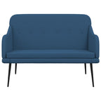 Panca Blu 110x76x80 cm in Tessuto