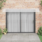 Pensilina per porta grigia 350x100 cm in policarbonato
