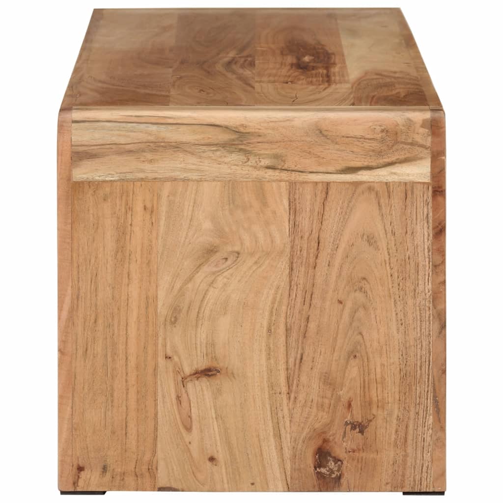 Mobile Porta TV 110x33x33 cm in Legno Massello di Acacia