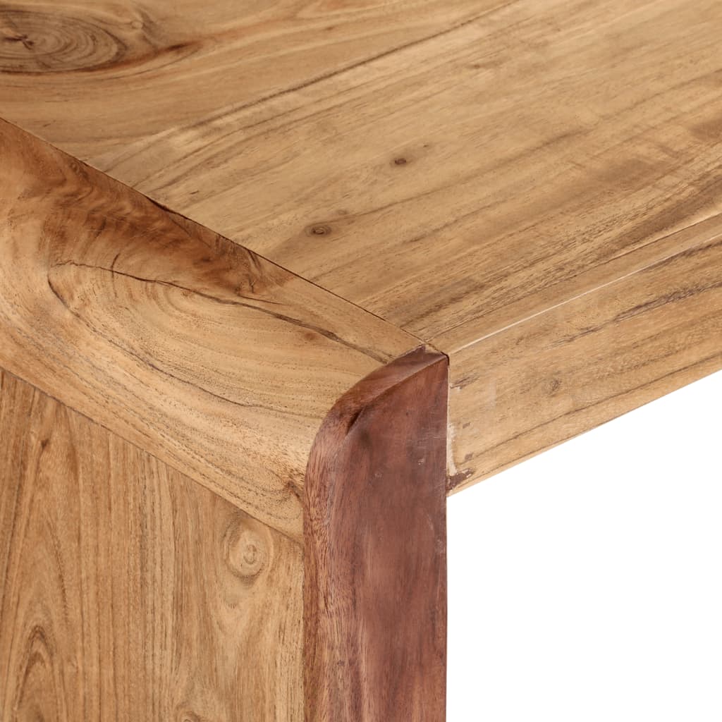 Mobile Porta TV 110x33x33 cm in Legno Massello di Acacia