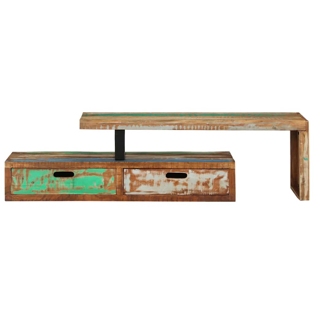 Mobile TV (118-200)x30x40 cm in Legno Massello di Recupero