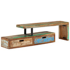 Mobile TV (118-200)x30x40 cm in Legno Massello di Recupero