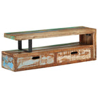 Mobile TV (118-200)x30x40 cm in Legno Massello di Recupero