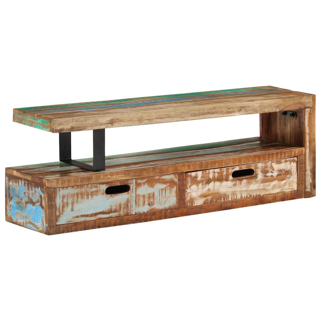 Mobile TV (118-200)x30x40 cm in Legno Massello di Recupero