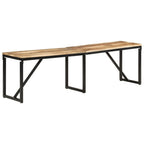 Panca 160x35x46 cm in Legno Massello di Mango