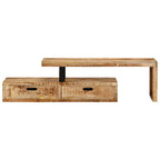 Mobile TV (118-200)x30x40 cm in legno massello di mango