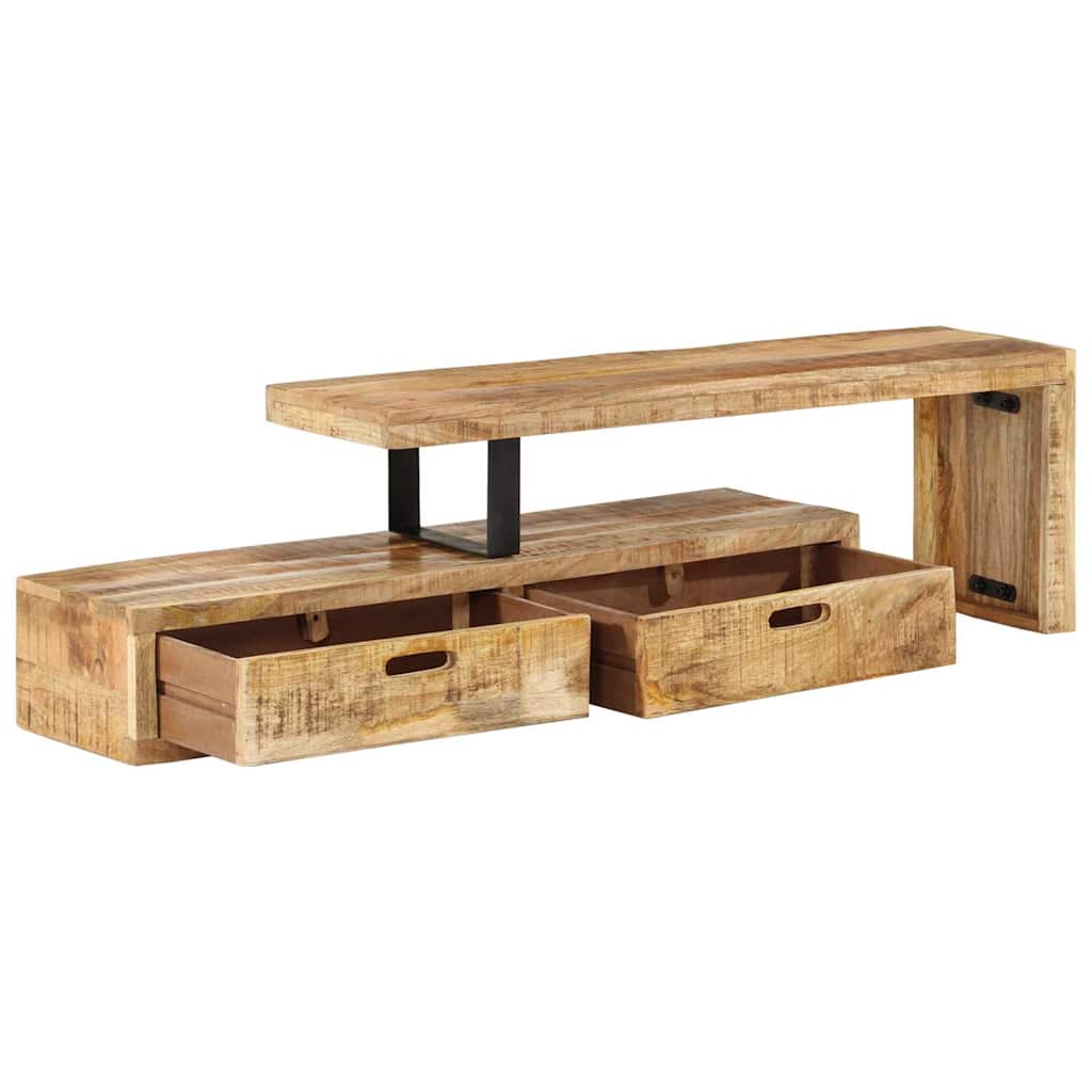 Mobile TV (118-200)x30x40 cm in legno massello di mango