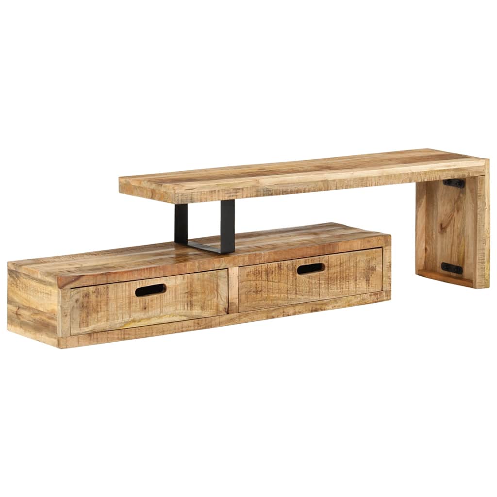 Mobile TV (118-200)x30x40 cm in legno massello di mango