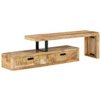Mobile TV (118-200)x30x40 cm in legno massello di mango