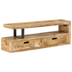 Mobile TV (118-200)x30x40 cm in legno massello di mango