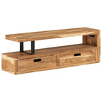 Mobile TV (118-200)x30x40 cm in legno massello di acacia