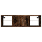 Mensola a Muro Rovere Fumo 102x30x29 cm Legno Multistrato