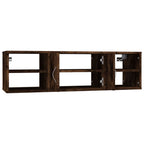 Mensola a Muro Rovere Fumo 102x30x29 cm Legno Multistrato