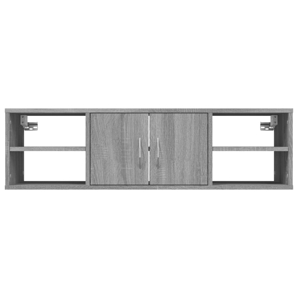 Mensola a Muro Grigio Sonoma 102x30x29 cm Legno Multistrato