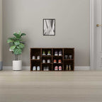 Scarpiera Rovere Fumo 103x30x55 cm in Legno Multistrato
