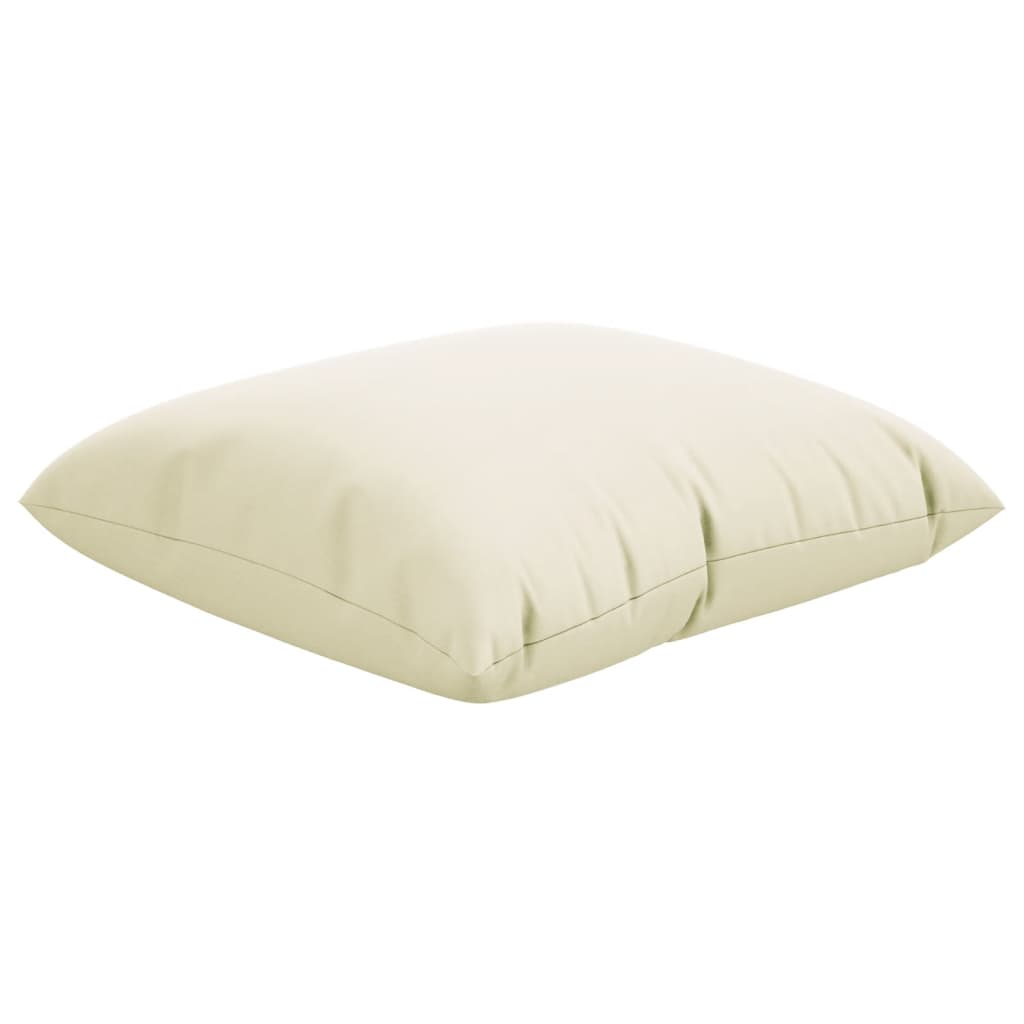Cuscini per Divano 4 pz Crema 40x40 cm in Tessuto