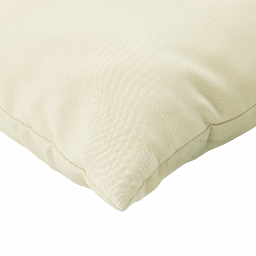 Cuscini per Divano 4 pz Crema 40x40 cm in Tessuto