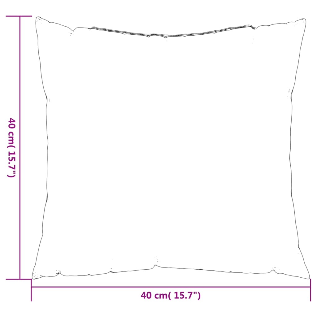 Cuscini per Divano 4 pz Neri 40x40 cm in Tessuto