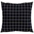Cuscini Scatter a scacchi 4 pcs Quadro Nero 40 x 40 cm