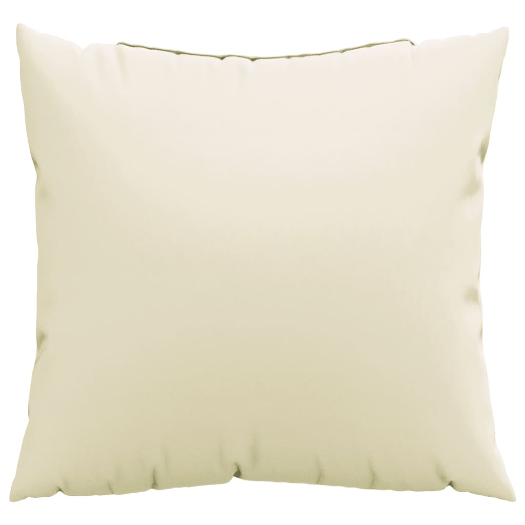 Cuscini per Divano 4 pz Crema 50x50 cm in Tessuto