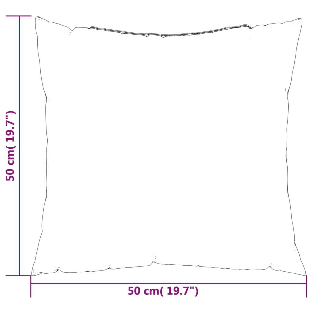 Cuscini per Divano 4 pz Beige 50x50 cm in Tessuto