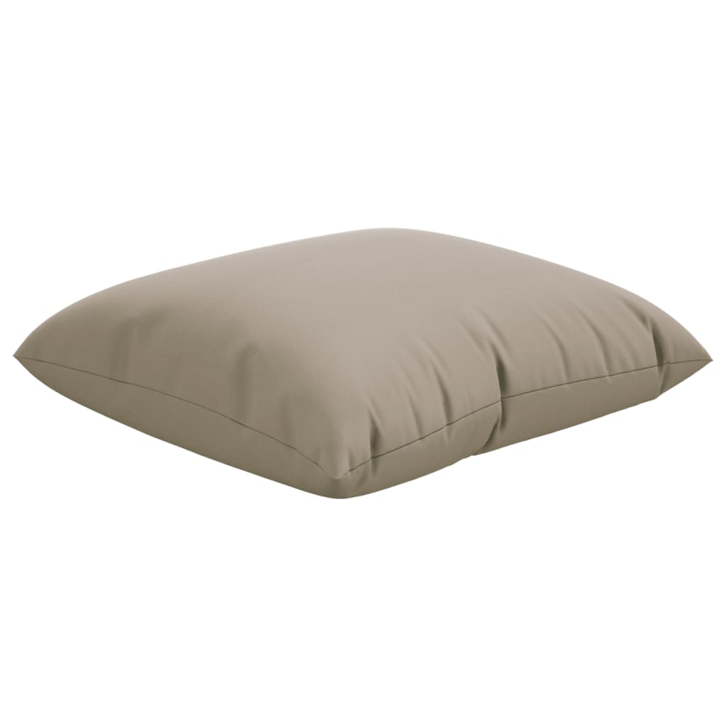 Cuscini per Divano 4 pz Tortora 50x50 cm in Tessuto