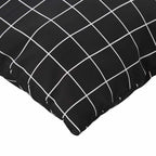 Cuscini Scatter a scacchi 4 pcs Quadro Nero 50 x 50 cm
