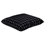 Cuscini Scatter a scacchi 4 pcs Quadro Nero 50 x 50 cm