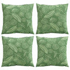 Cuscini Scatter Foglia 4 pcs Motivo Foglia 50 x 50 cm