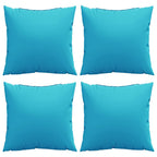 Cuscini Scatter 4 pcs Turchese 50 x 50 cm Tessuto in Poliestere